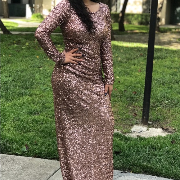 Rose Gold Prom Dress